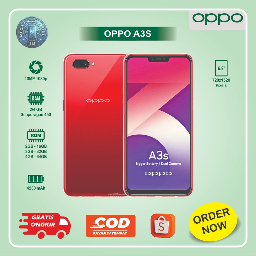 OPPO A3S | HP second batangan