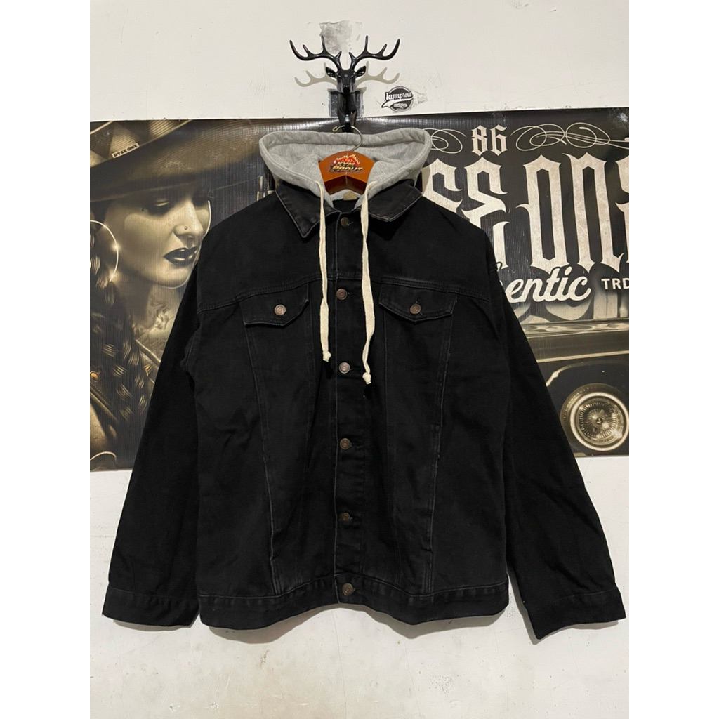 trucker hoodie denim ktc