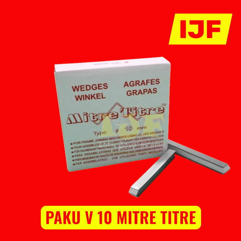 PAKU JOINT V 10  MITRE TITRE / PAKU V 10MM / PAKU SUDUT BINGKAI