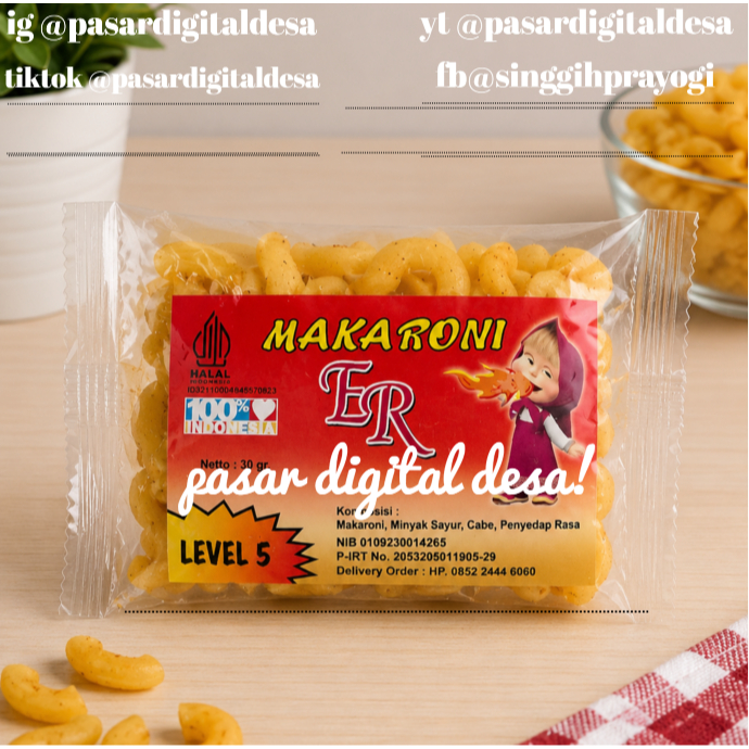 Makaroni Pedas ER I isi 6Pcs - 12Pcs
