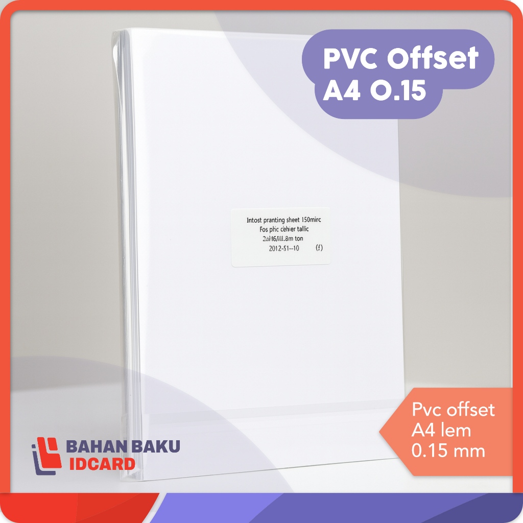 Kertas A4 pvc Offset A4 lem 0.15