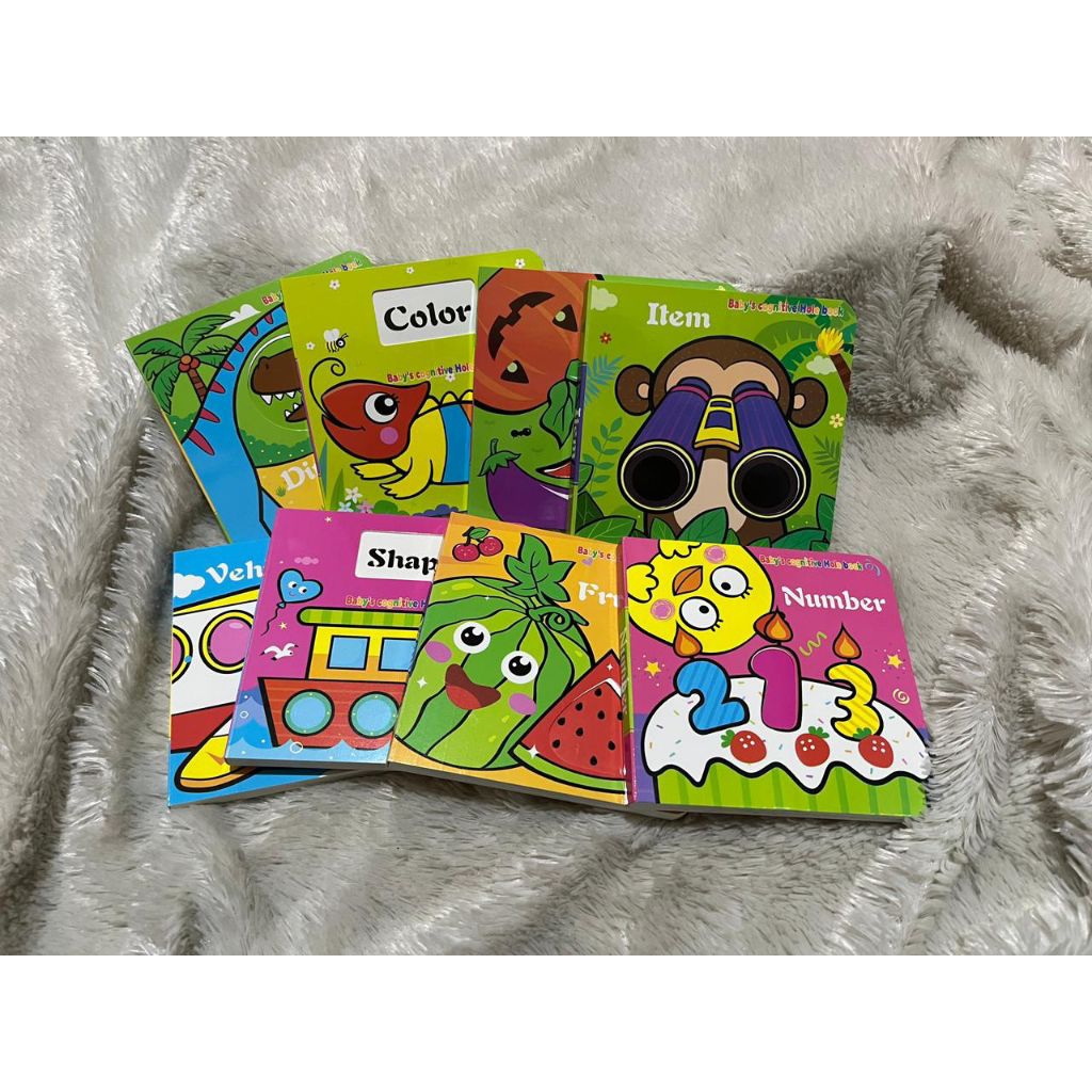 Board Book - Baby's Cognitive Hole Book 1 set