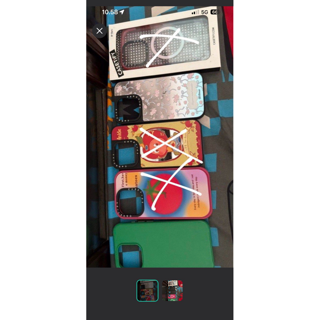 preloved casing casetify black