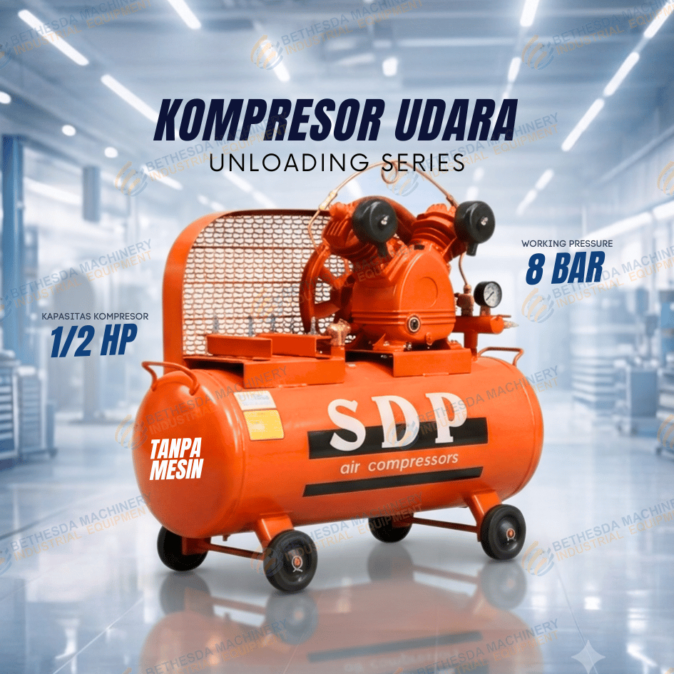 Kompresor 1/4 Hp Unloading 0.5 HP Tanpa Mesin Bensin SDP
