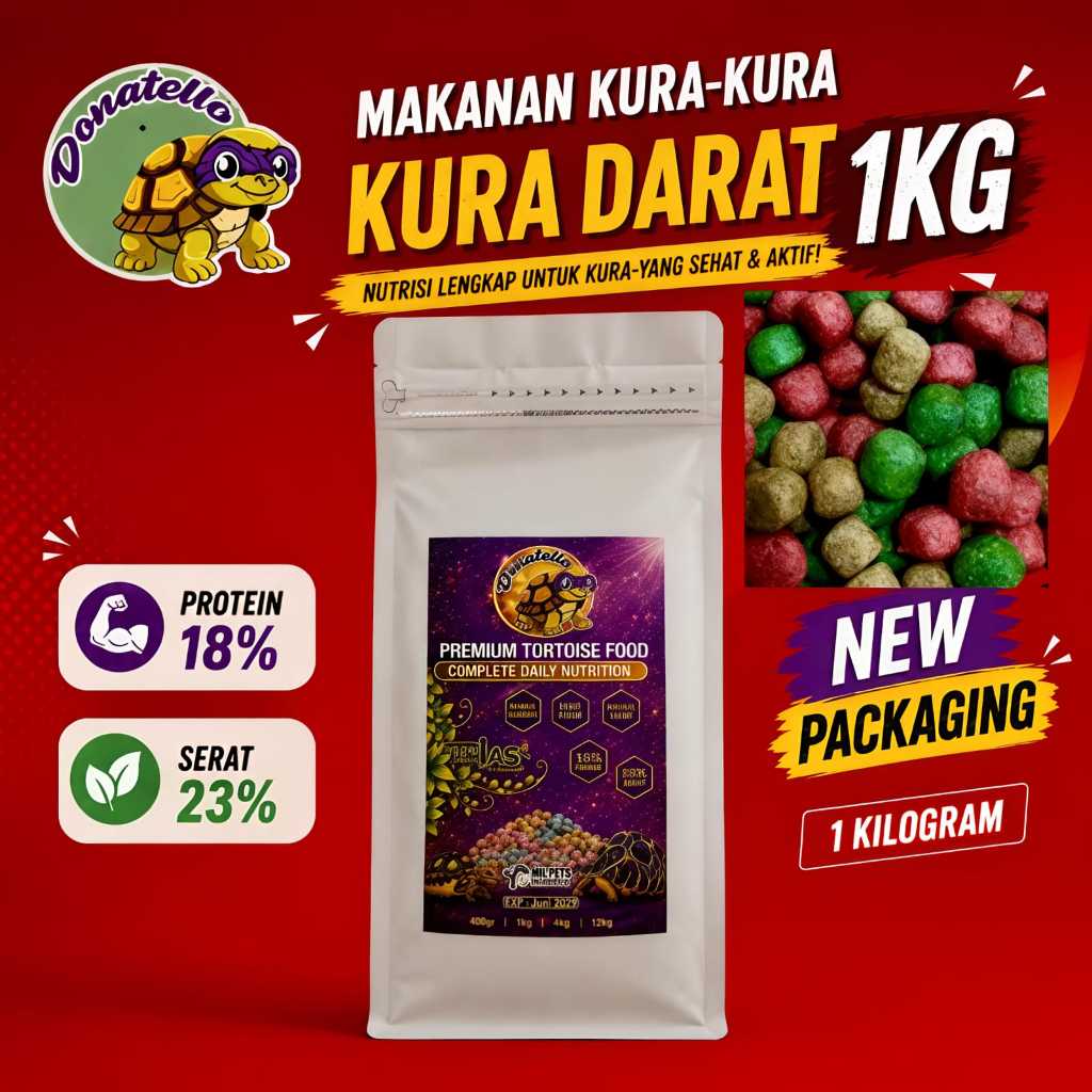 Makanan kura kura/Pelet sulcata pardalis dll/pelet kura kura darat pelet sulcata pardalis/pellet sul