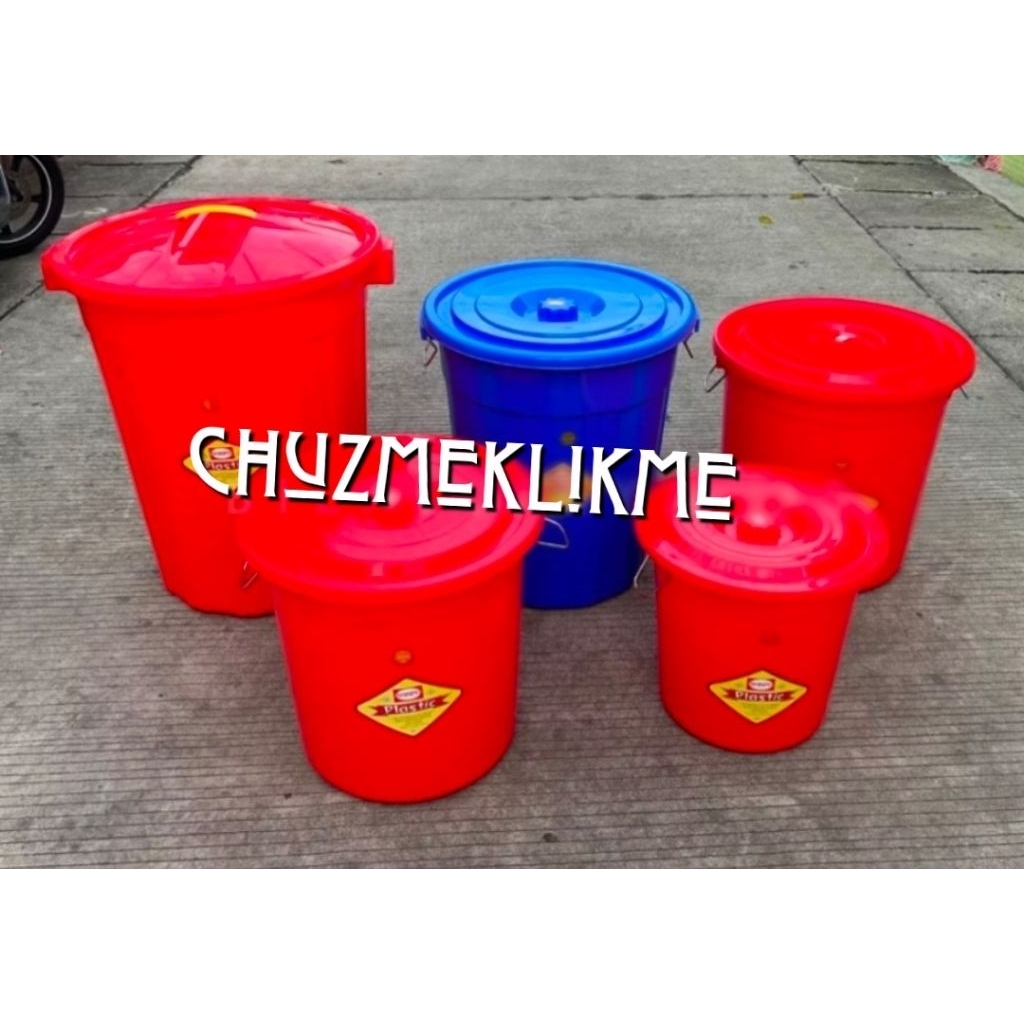 Ember Plastik besar Shinpo 30 L,40 L,50 L,60 L,80 L,100 L,120 L/Ember plastik besar shinpo (ada tutu