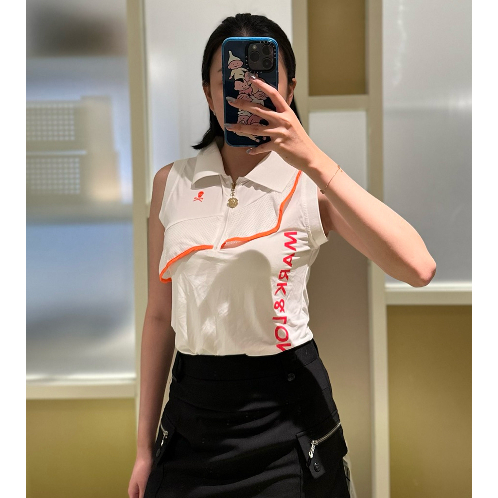 m4rk lona sleeveless golf polo baju golf wanita