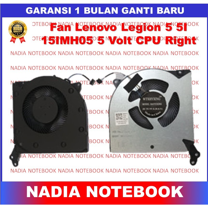 Fan Lenovo Legion 5 5I 15IMH05 5-15ARH05 R7000 Y7000 (2020) 5 Volt CPU