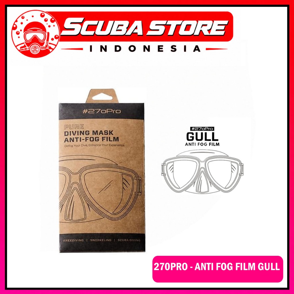 270PRO - Anti Fog Film For Mask Gull Series Vader Fanette Mantis LV Pelindung Protection Masker Sela