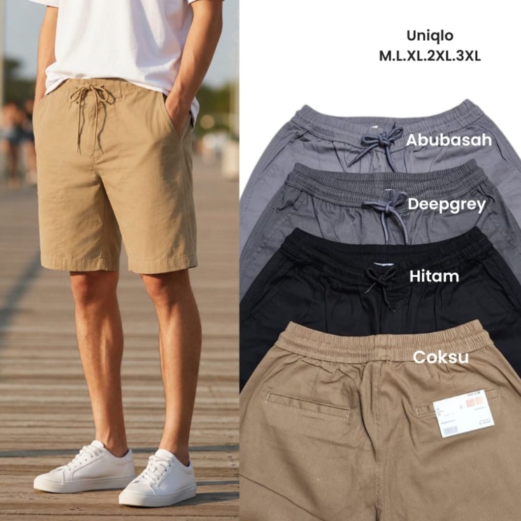 Woven uniqlo pinggang karet