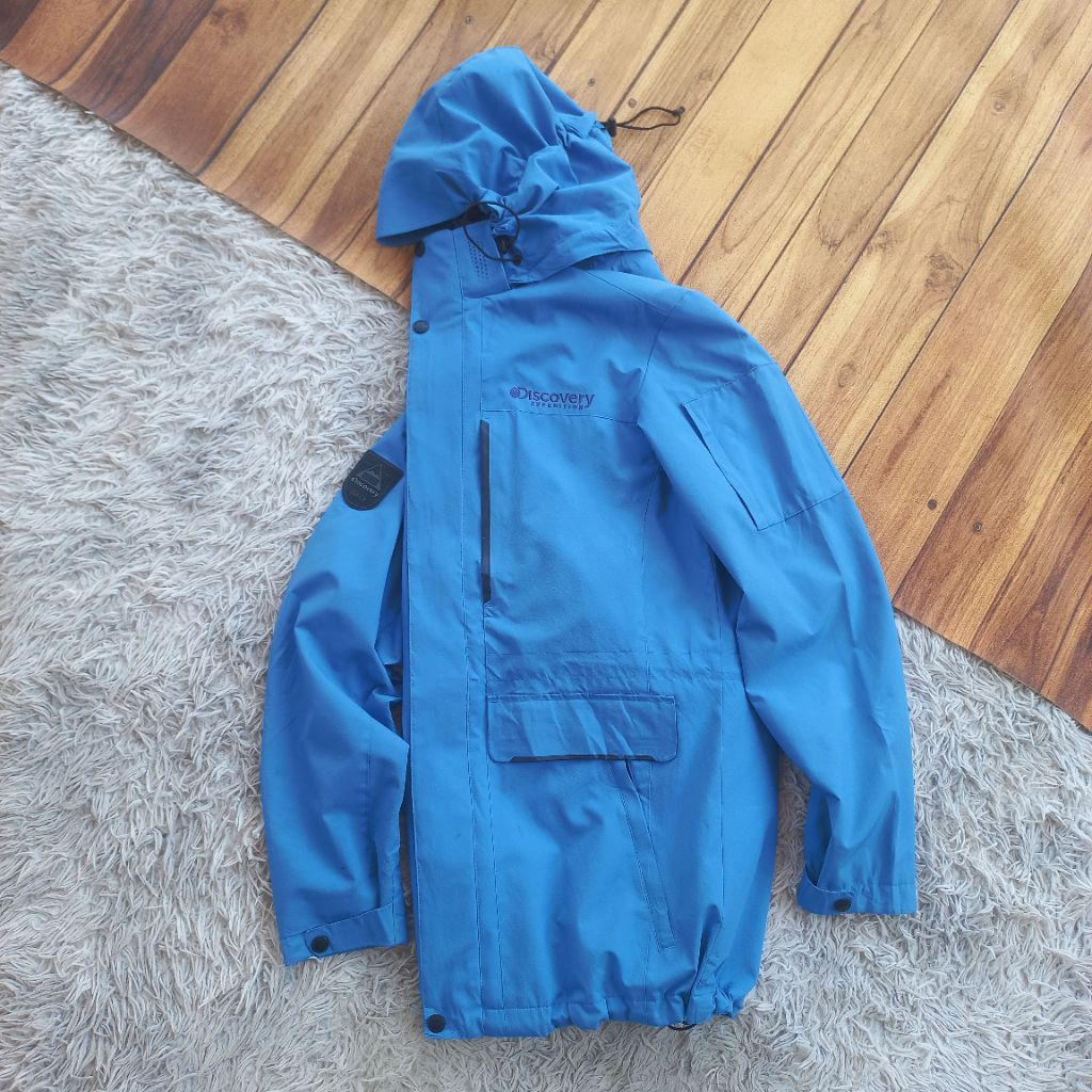 Discovery Expedition Gorpcore Sidepocket Waterproof Mountain Parka Outdoor Jacket NOT goretex blockt