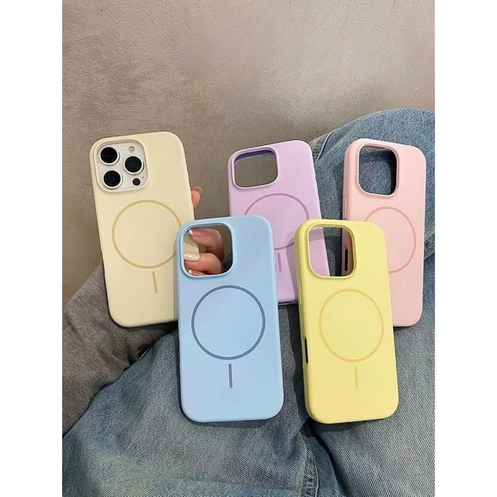 CASE SILICONE ORI MAGSAFE JELLY BLUDRU IPHONE 11/12/13/14/15/16/17