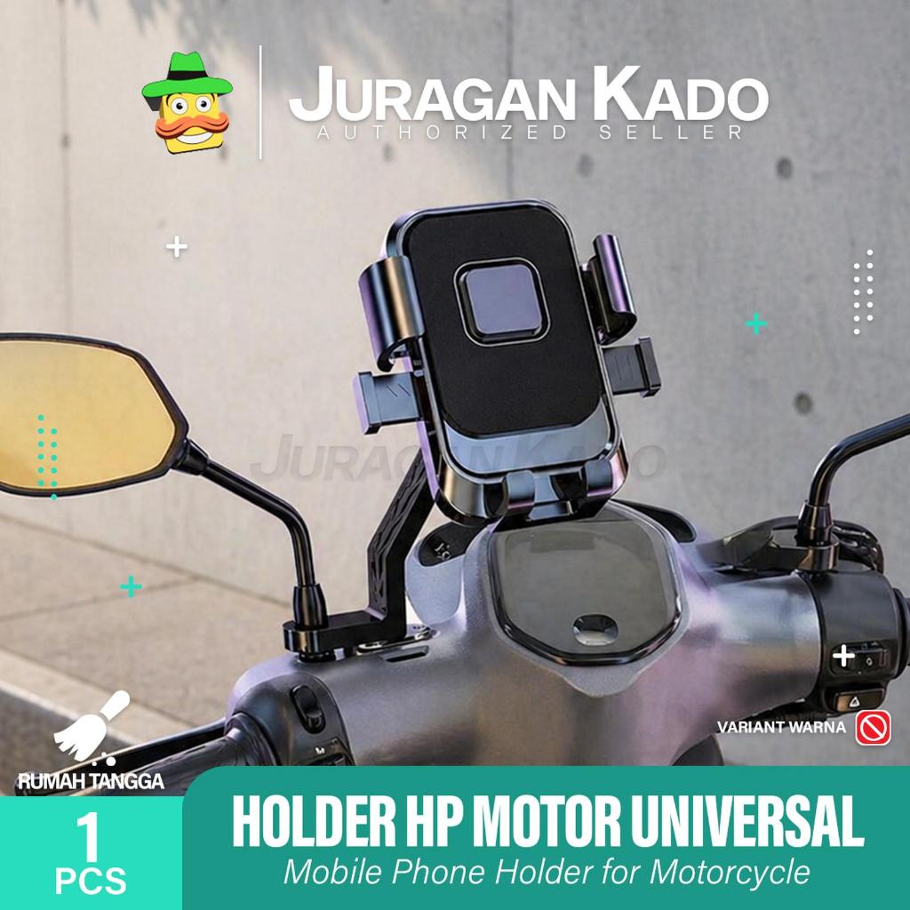 Holder Motor Handphone Holder Stang Dudukan Tempat Penyangga Stang di Motor