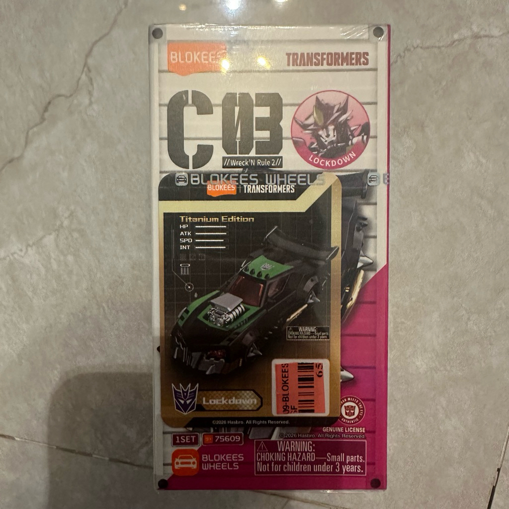 BLOKEES Wheels C03 Transformers Super Secret Titanium Edition Lockdown OFC