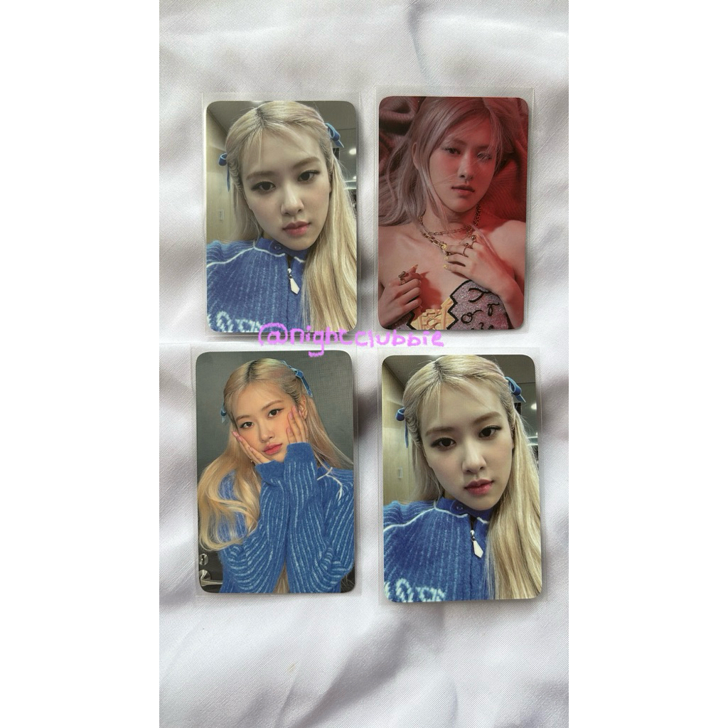[CLEARANCE SELL] official photocard pc pob rose R single album