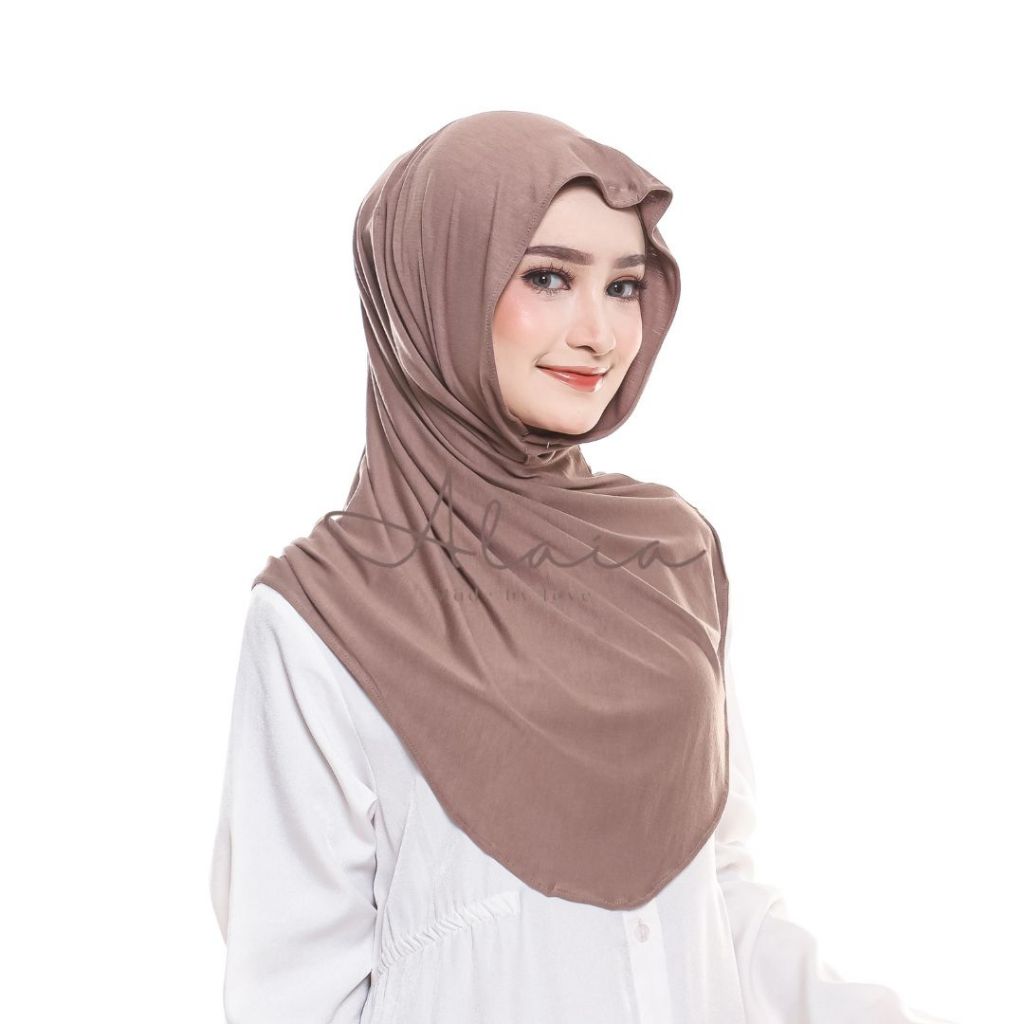 ALAIA.DAILY - Hijab Instan Jisoo Plus Inner 2in1 Kaos Rayon Super Airflow Premium I Bergo Huma
