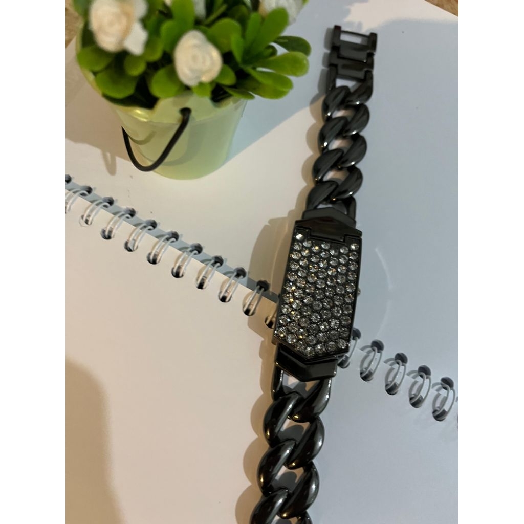Jam Vintage Gu*ss hitam Gunmetal , Preloved