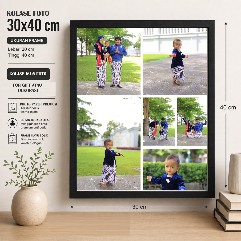 cetak foto kolase, kolase foto custom, frame foto 30x40, bingkai foto kolase, cetak foto kolase, kol