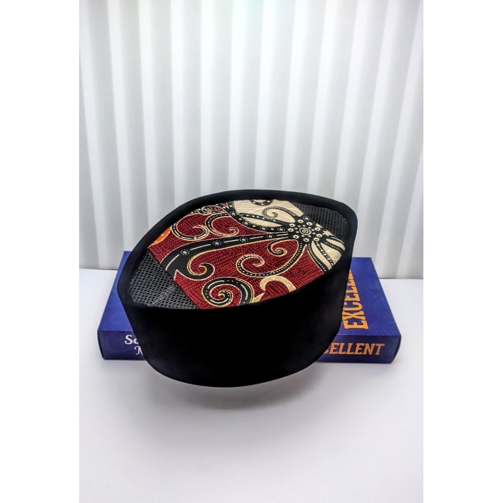 Kopiah Batik Peci batik Songkok Batik kalimantan Hitam Ac Premium Untuk dewasa & anak.