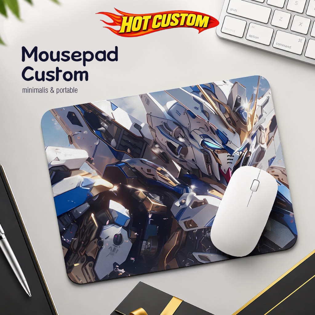 Mousepad Custom Gambar Gaming Alas Mouse Pad - Gundam