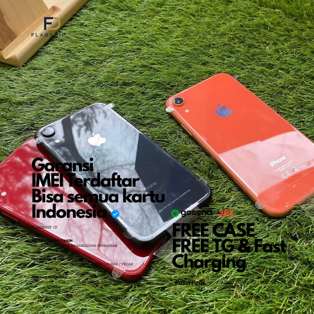 Terbaru IP Xr - 64GB 128 256 - Like New - JAMINAN ORI