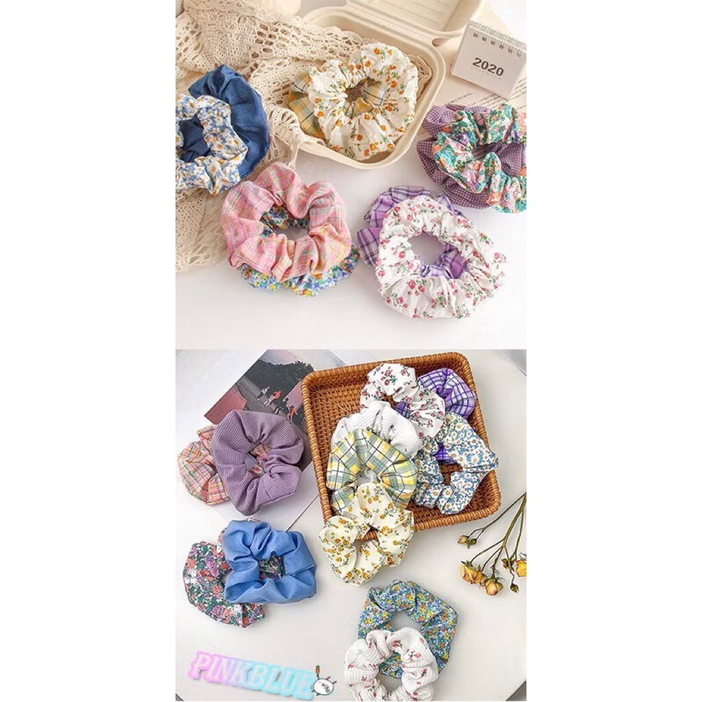 Souvenir wedding 50 pcs scrunchie mini / Souvenir ikat rambut / souvenir nikahan /scrunchie