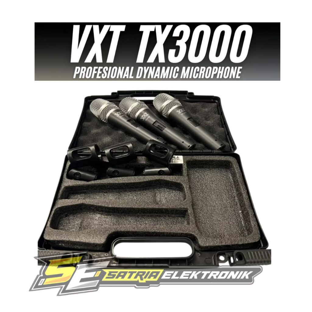 MIC VXT TX3000 TX 3000 dynamic Microphone isi 3 pcs