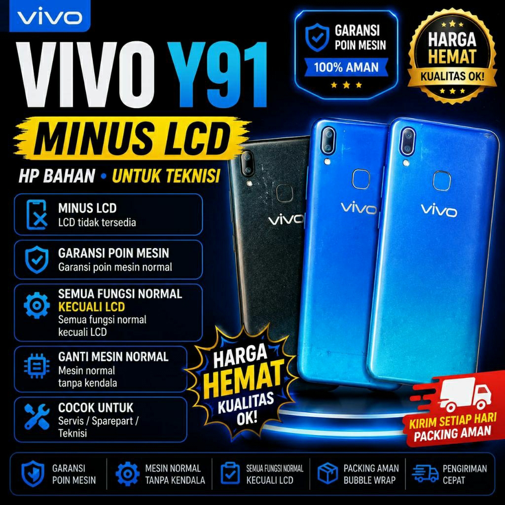 Mesin Vivo Y91 Garansi Mesin | Bahan Hp Minus
