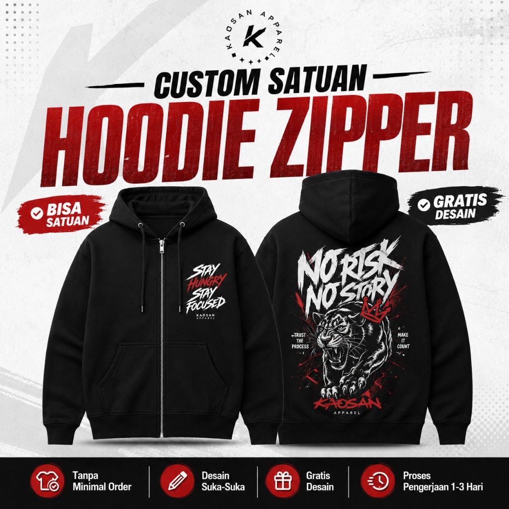 Custom Hoodie ZIpper/Jaket Hoodie Zipper/Hodie Sablon/Kaosan Apparel/Jaket Hoodie NSA/Custom Hoodie 
