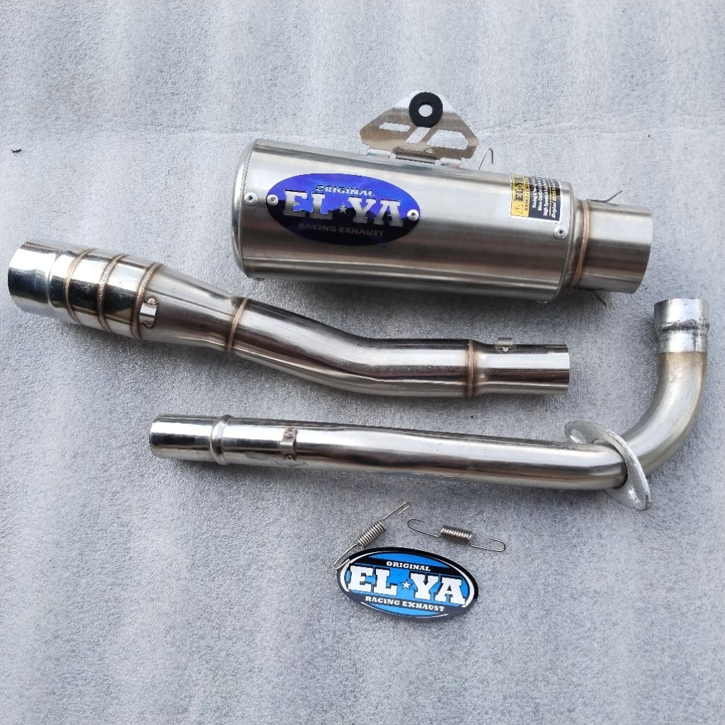 KNALPOT BUJEL ELYA ORIGINAL DPJ SARANGAN SETENGAH DAN FULL PNP MOTOR BEBEK ASTREA GRAND JUPITER