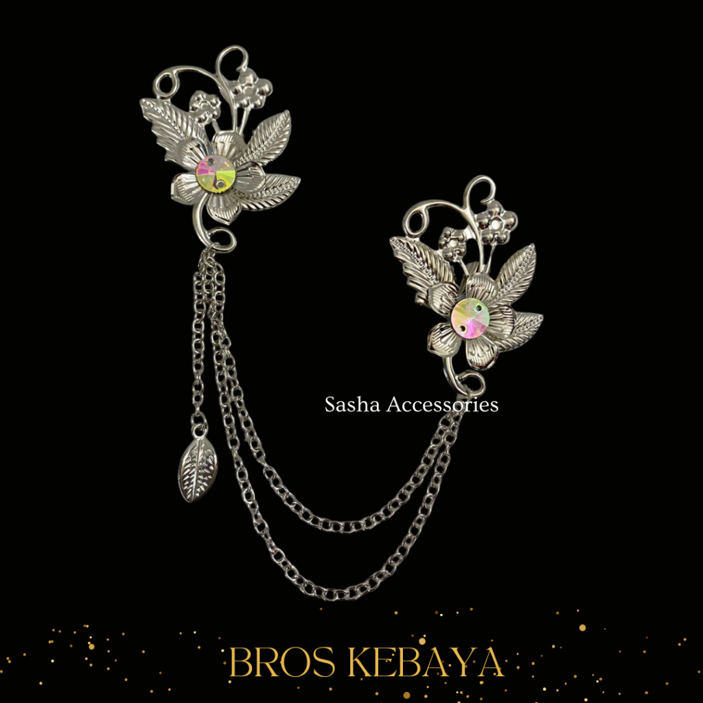 Bros Rantai Kebaya Silver | Bros Rante Kebaya | Bros Kebaya | Bros Elegan | Bros Hijab | Bros Pin Ra