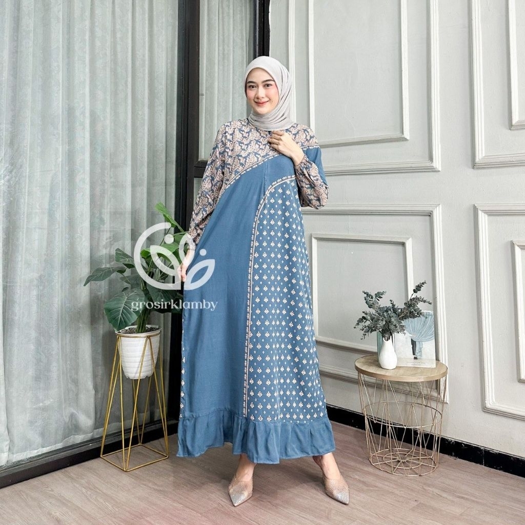 DIFARINA DRESS REMPEL/DRESS BUSUI RAYON ADEM