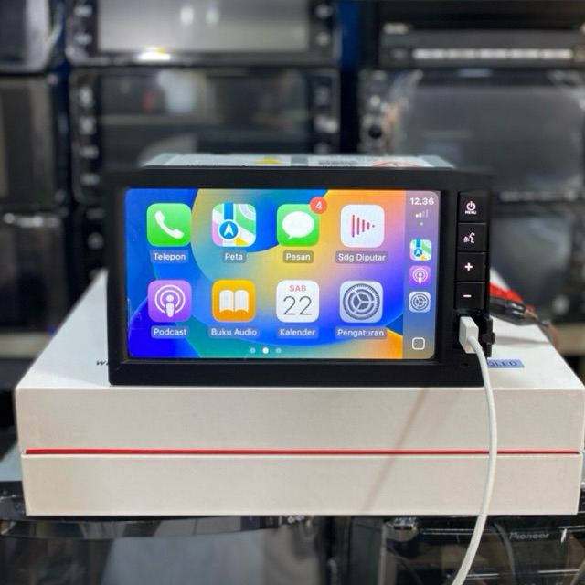 Head unit original honda brio Rs support apple carplay android auto,bisa masuk ke semua honda ukuran