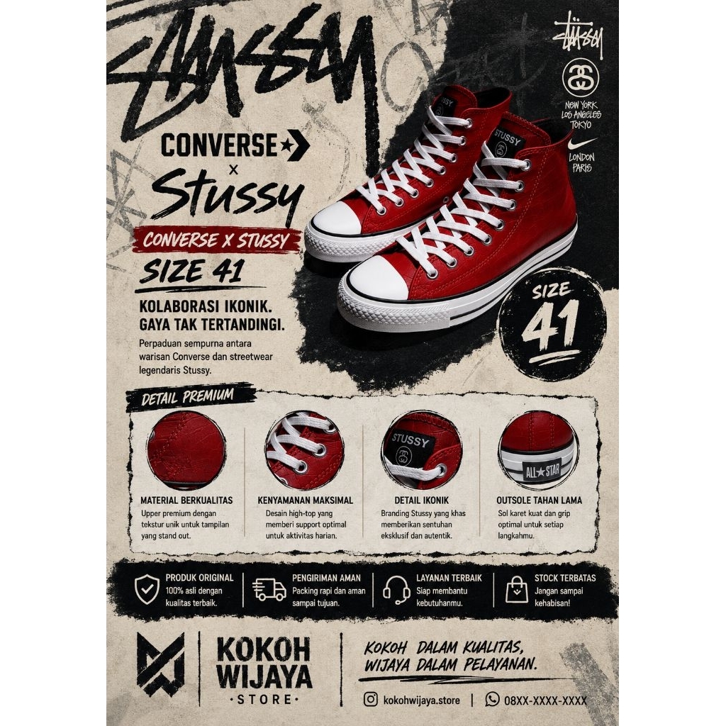 Converse x Stussy