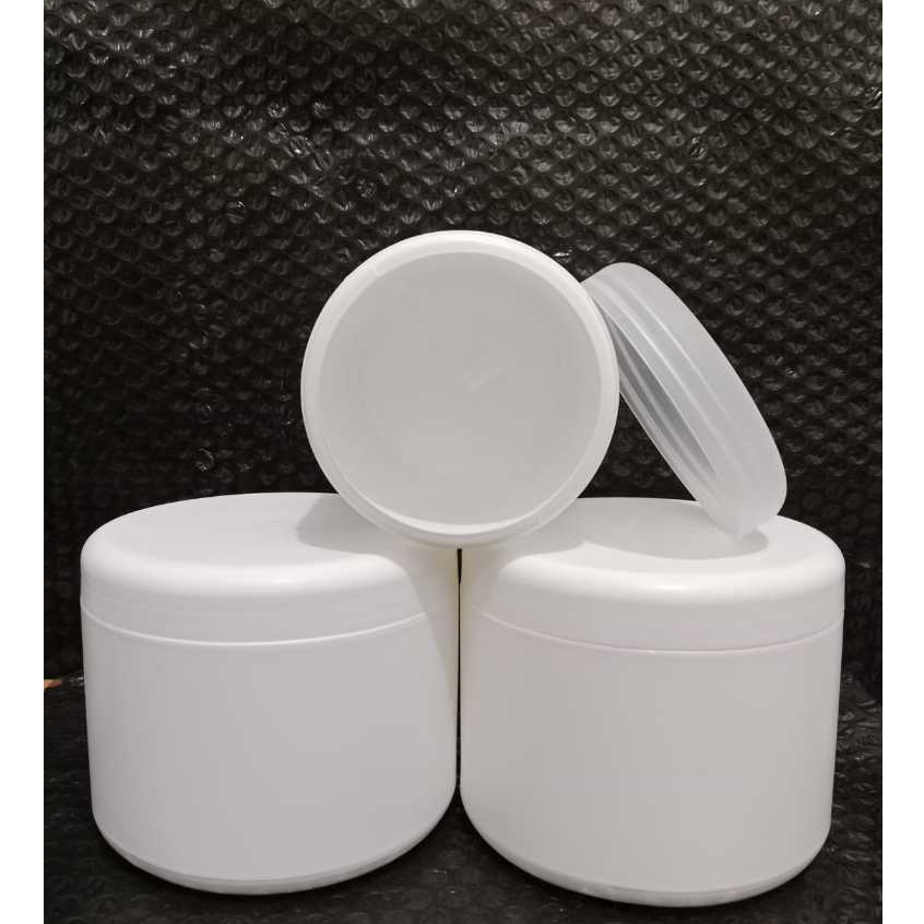 POT LULUR 1000GR/500GR/POT TOPLES/BAHAN PP/PUTIH