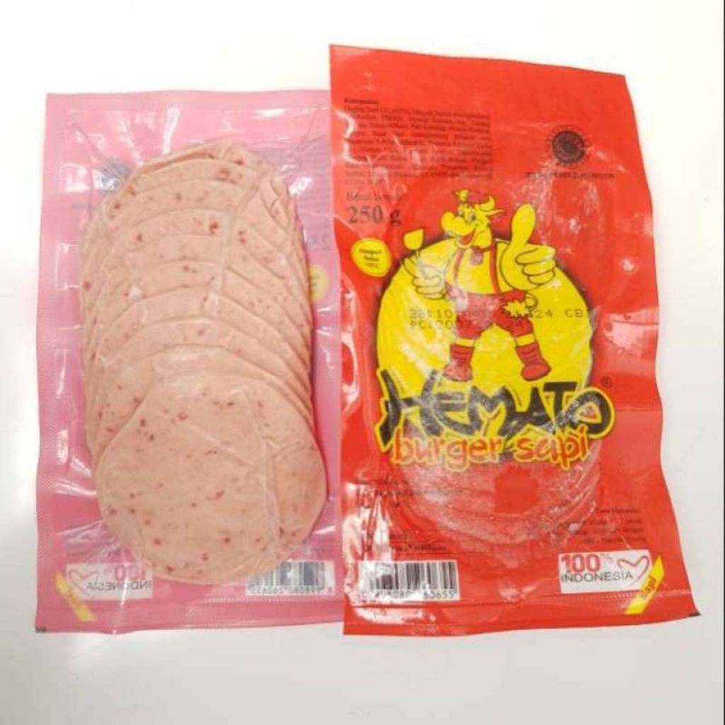 Beef burger slice besar