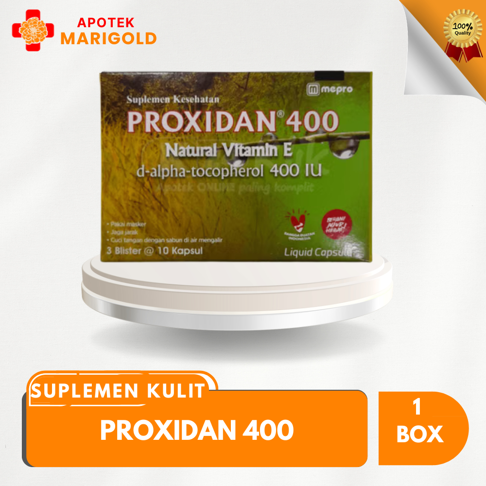 Proxidan 400 IU Kapsul  - Antioksidan Alami, Dukung Kesehatan Kulit, Perbaiki Sperma