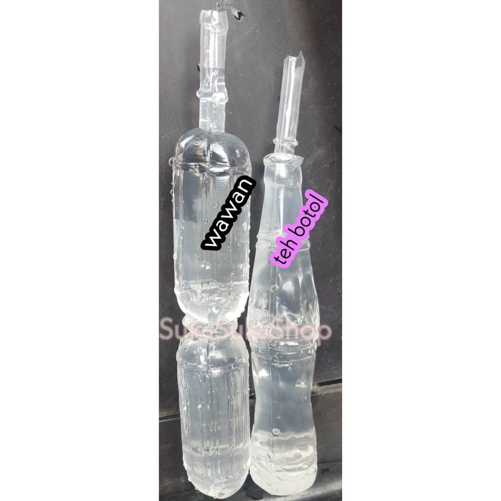 PLASTIK ES BENTUK WAWAN ATAU TEH BOTOL ISI 25PC