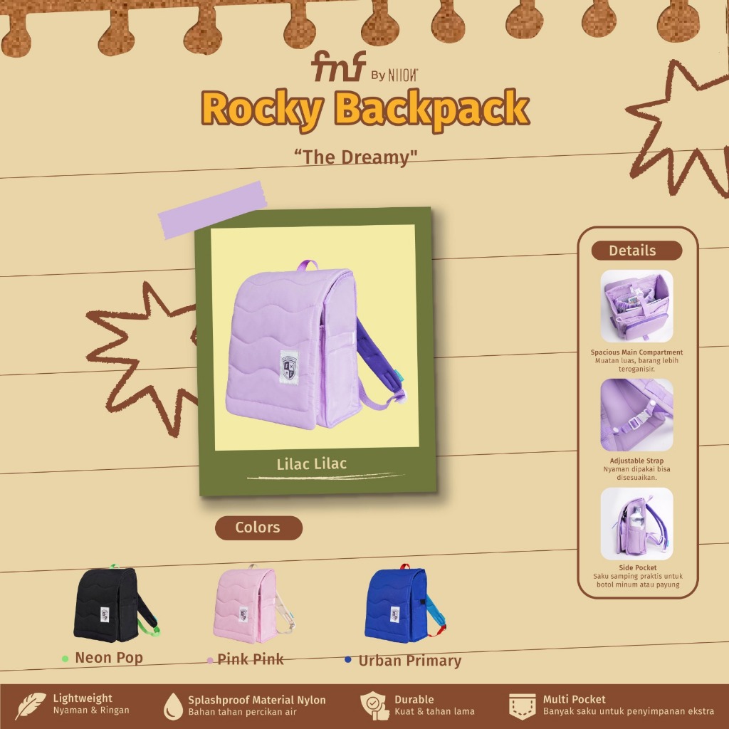NIION NEW FNF ROCKY BACKPACK