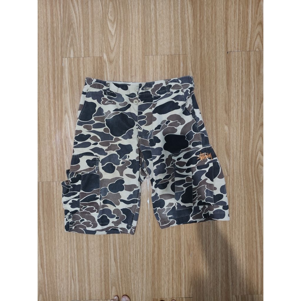 stussy cargo camo pants