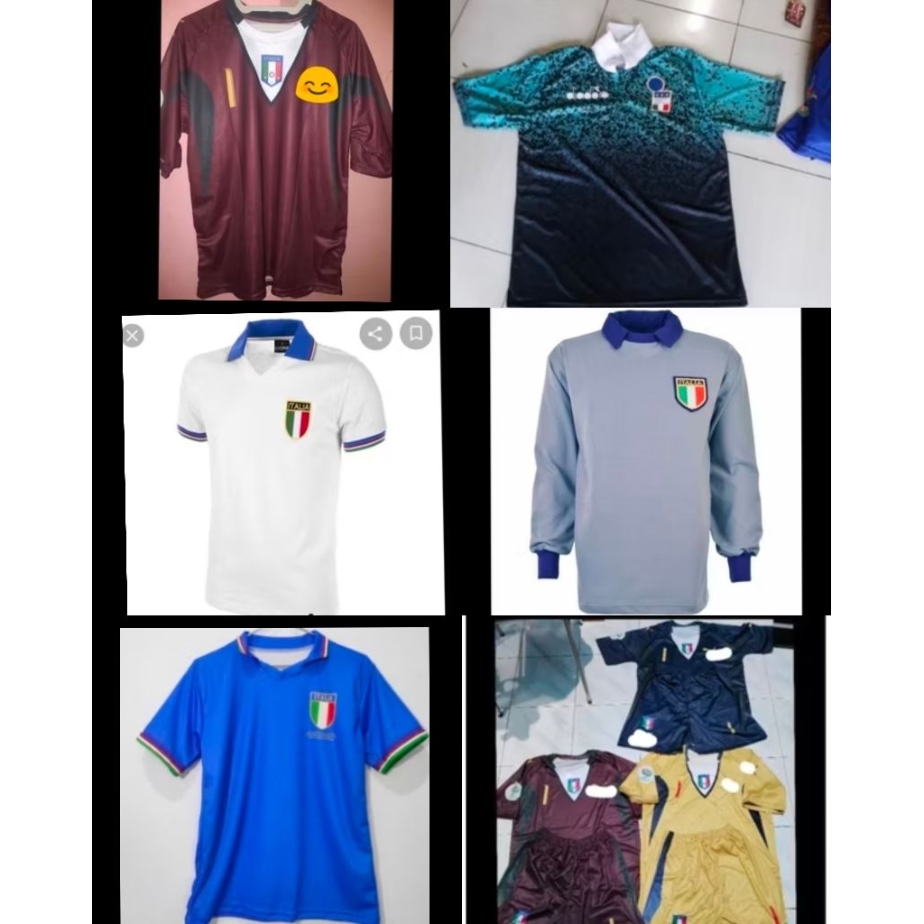 Jersey Kiper Italy 1982/Jersey Italy 1982 Home Away/Jersey Kiper Italy 2006 Buffon/Jersey GK Italy 1