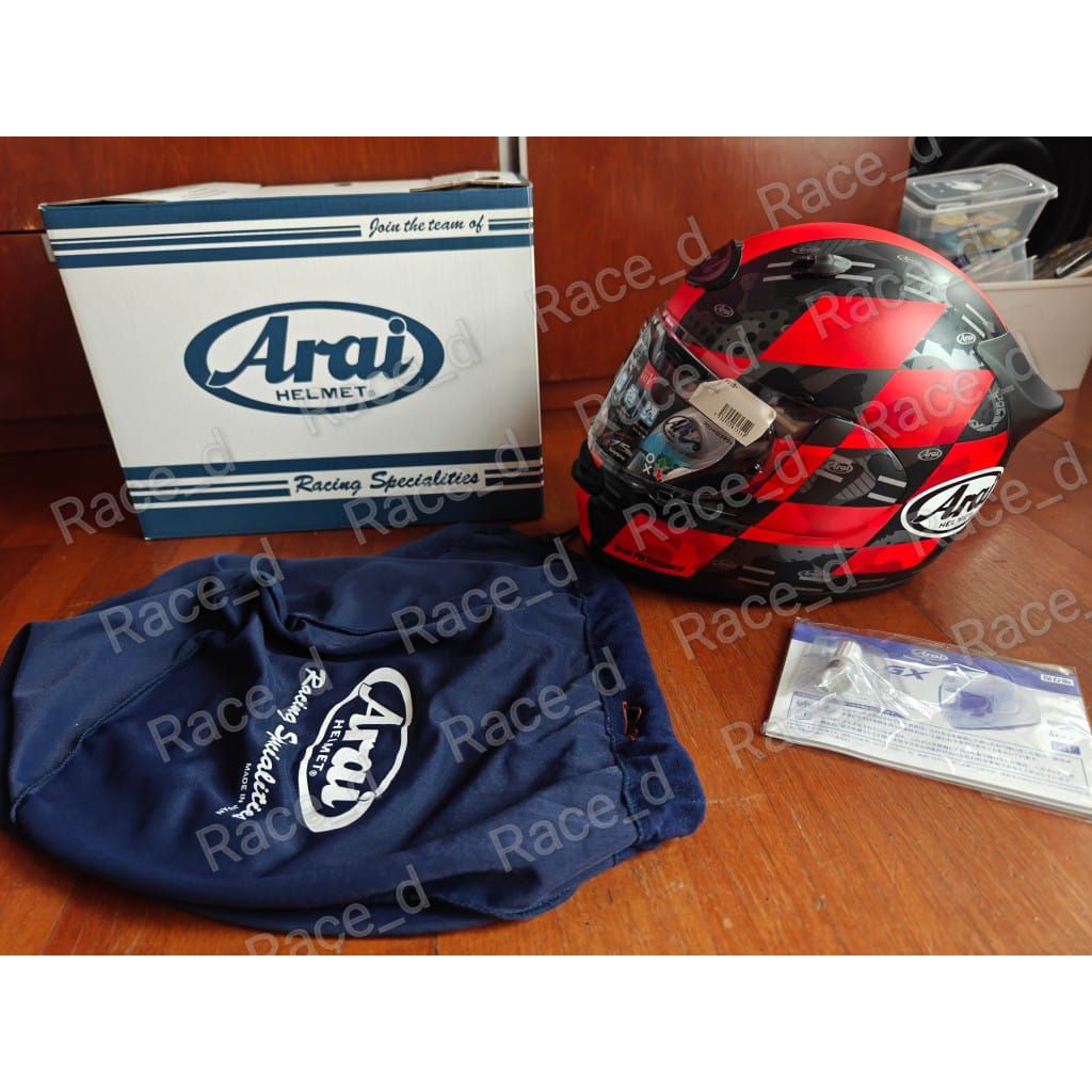 Arai Astro GX Checker Red