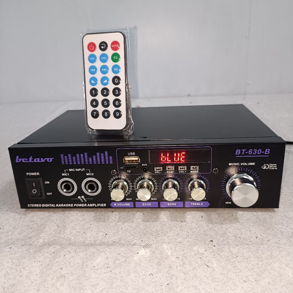 AMPLIFIER BLUETOOTH KARAOKE CLASS D BETAVO BT-630-B