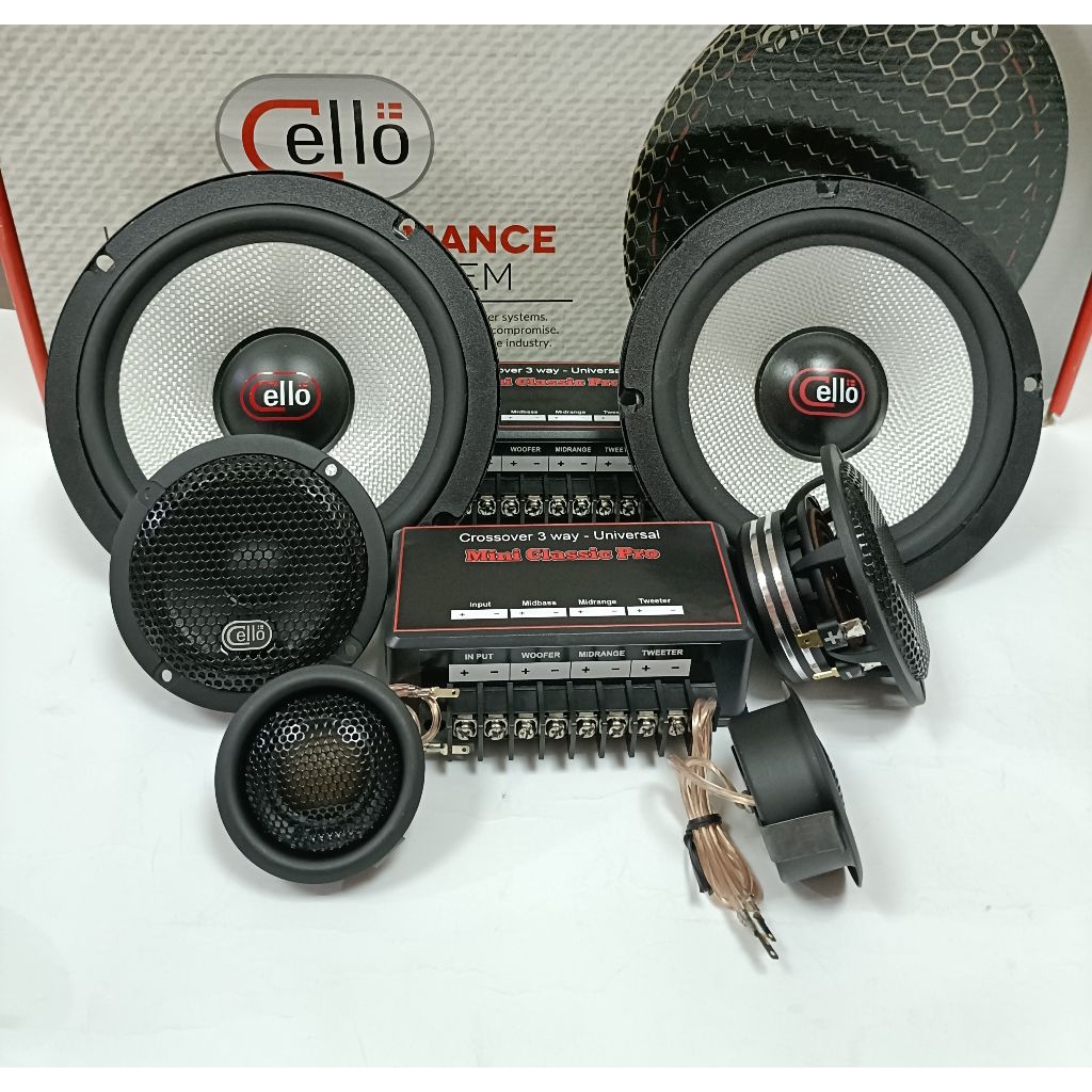 Speaker 3Way Custom Cello Dan  Mini Classic Tweeter 2inch Super Soft Dome