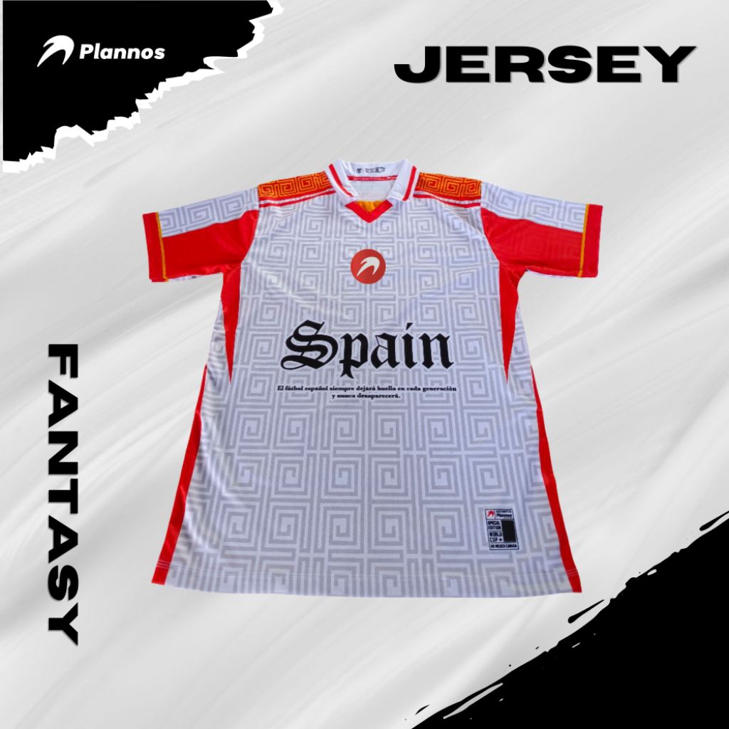 JERSEY FANTASY SPAIN // JERSEY BOLA // CASUAL // RETRO // VINTAGE // JERSEY NEGARA