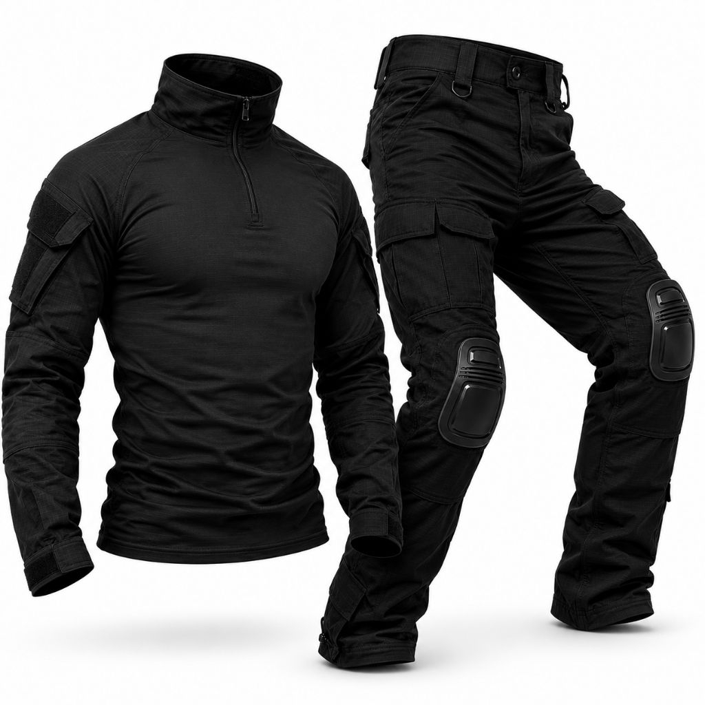 Setelan Baju Lapangan Taktikal Kaos BDU Combed + Celana Panjang 511 Ripstok