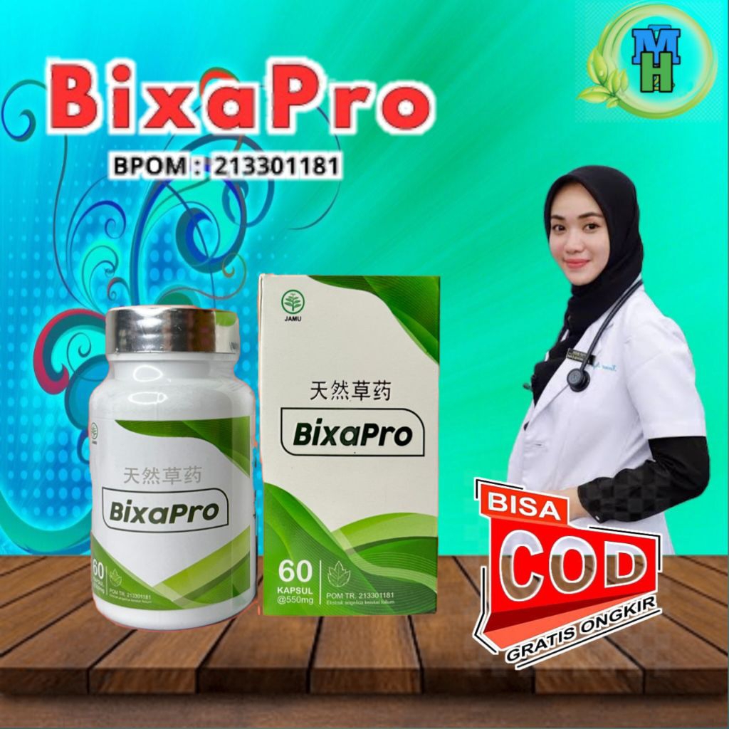 Bixapro Obat Herbal Stroke Premium Untuk Stroke Hipertensi Kolesterol 60 Kapsul Bpom