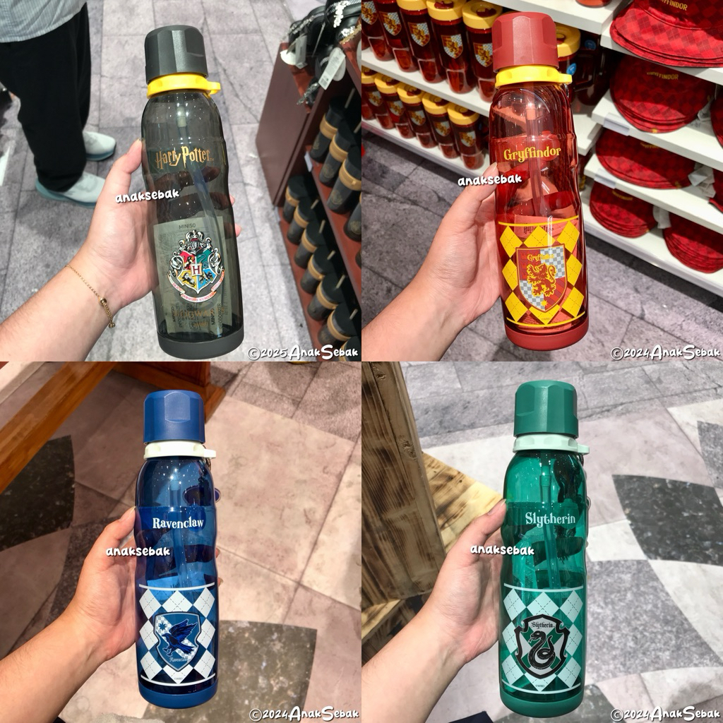 MINISO x Harry Potter Water Bottle Plastic Straw with Accessories 750mL