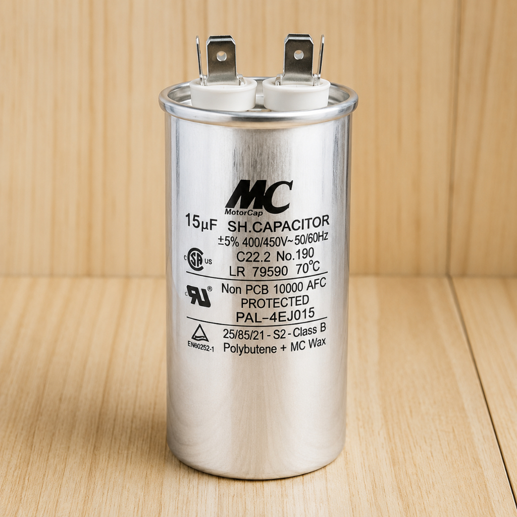 CAPASITOR AC 15UF KAPASITOR AC 15 UF MC