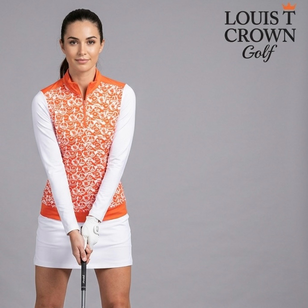 Kaos Baselayer Wanita LOUIS T CROWN GOLF 90  Baju Dry Original Second